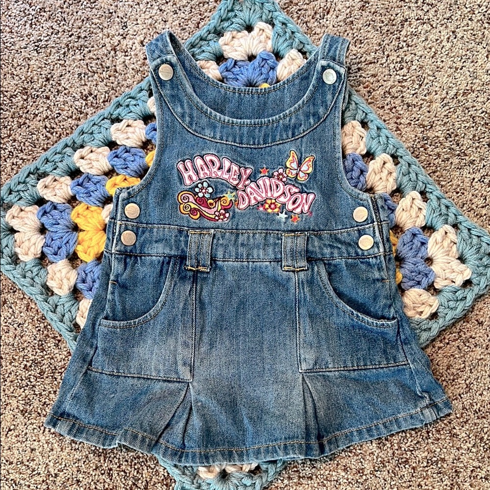 Vintage Harley Davidson 2T denim dress